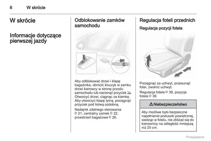 2012 Opel Corsa Owner's Manual | Polish