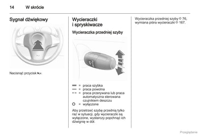 2012 Opel Corsa Owner's Manual | Polish