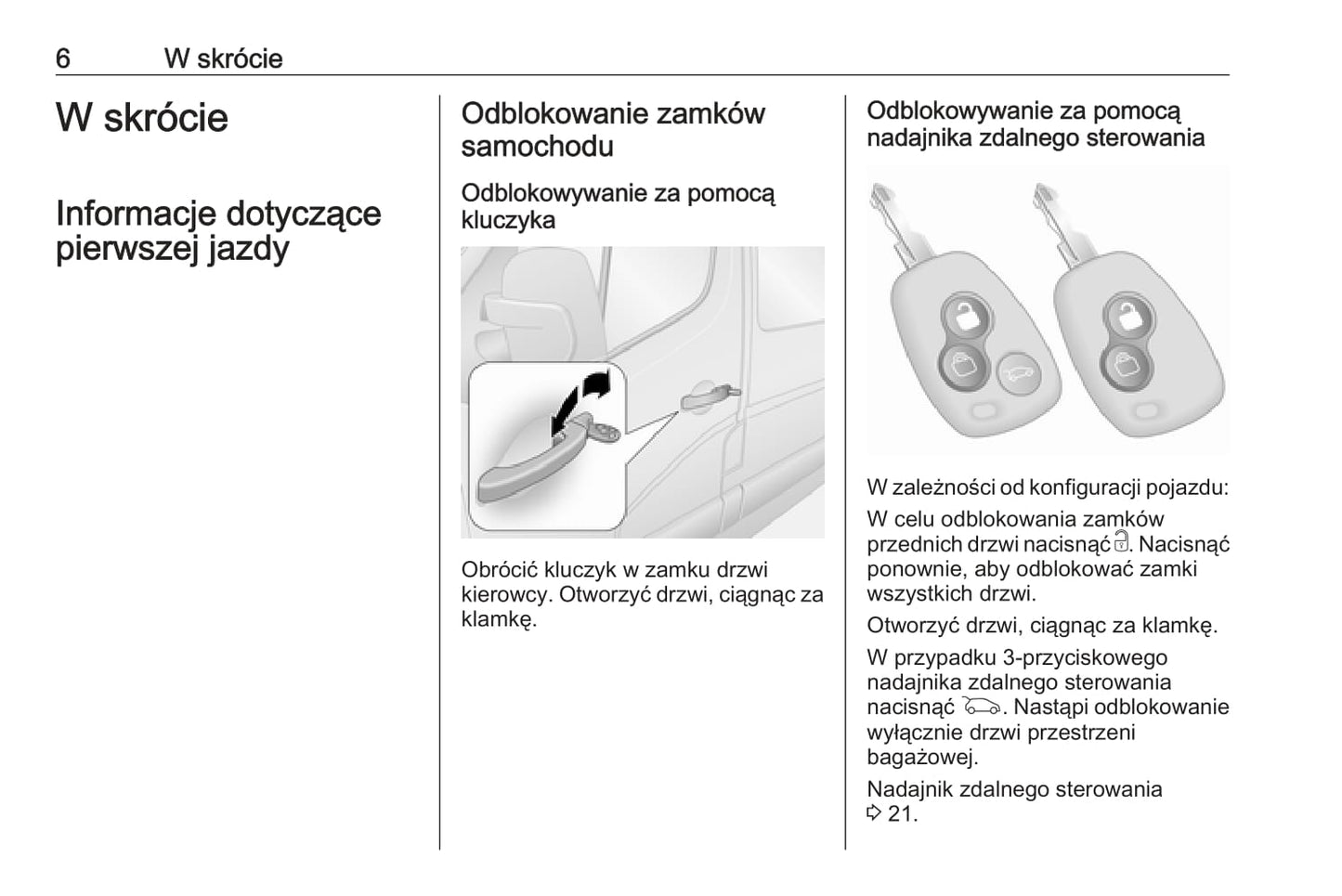 2019 Opel Movano Owner's Manual | Polish