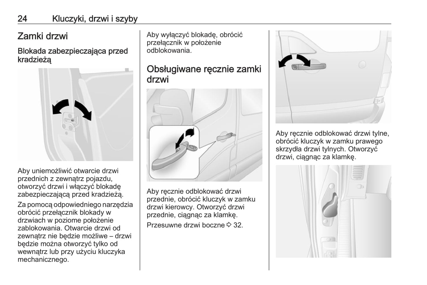 2019 Opel Movano Owner's Manual | Polish