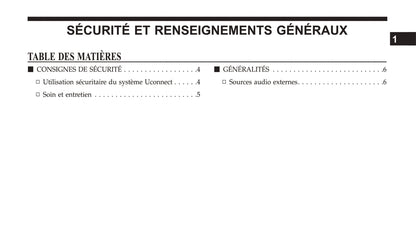 Jeep System Uconnect 3 Guide d'utilisation 2018