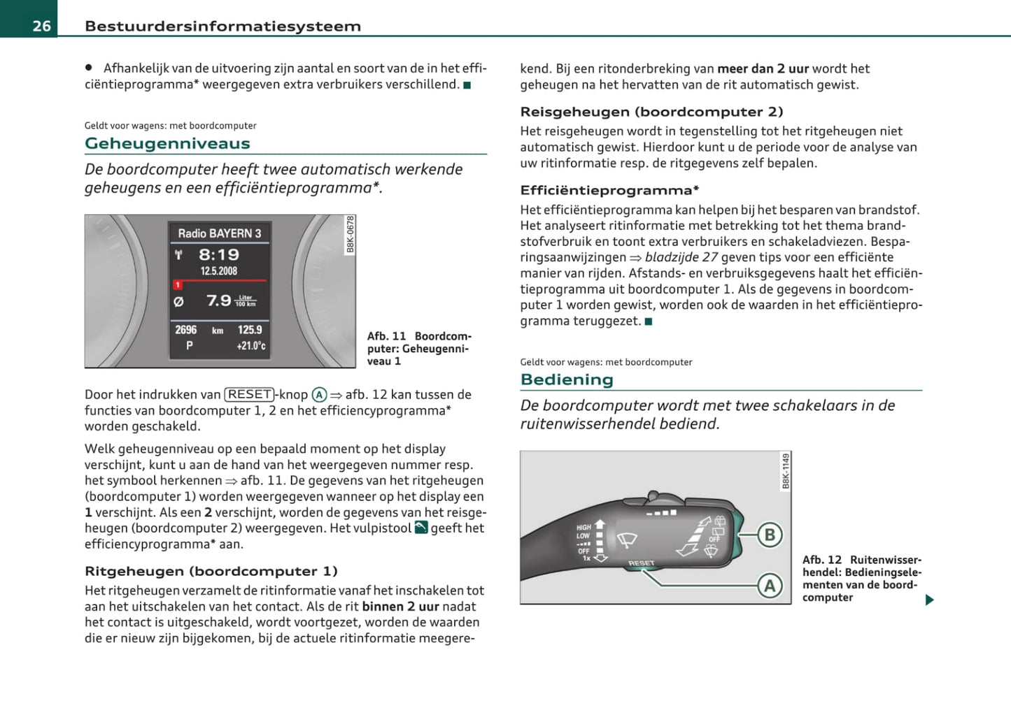 2007-2011 Audi A4 Avant Owner's Manual | Dutch