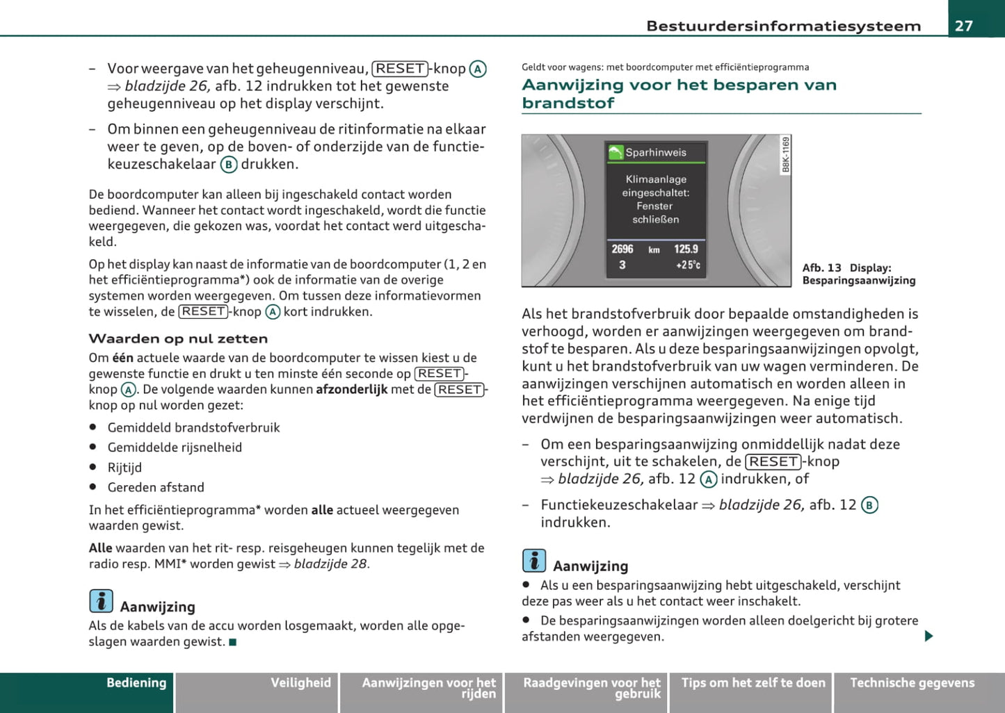 2007-2011 Audi A4 Avant Owner's Manual | Dutch