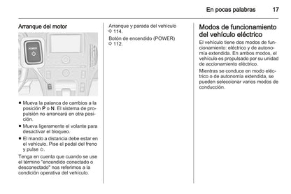 2012-2013 Opel Ampera Owner's Manual | Spanish