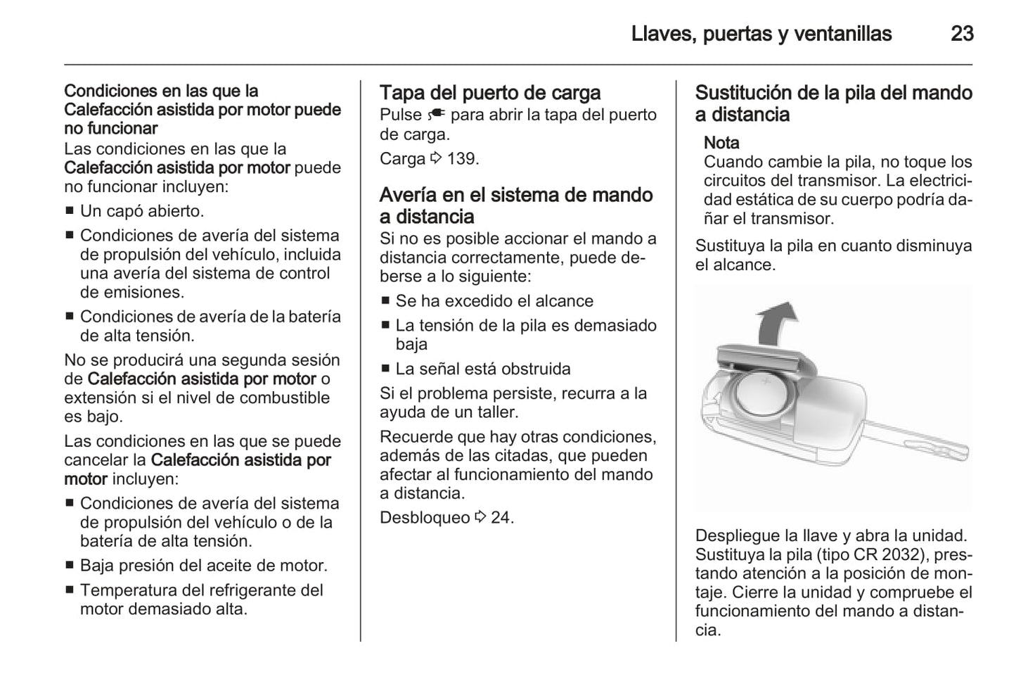 2012-2013 Opel Ampera Owner's Manual | Spanish