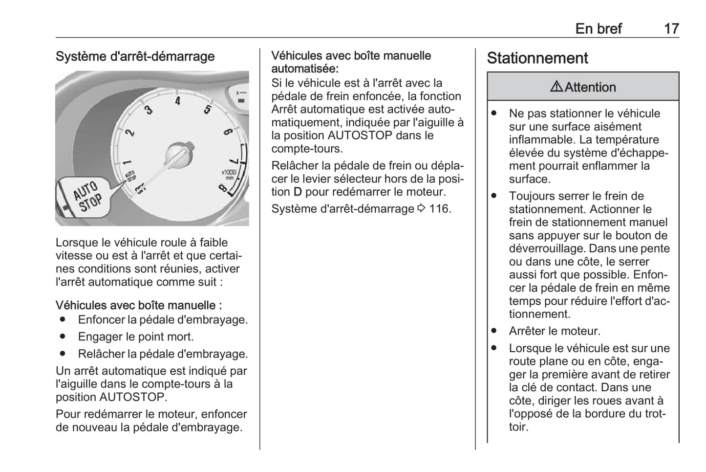 2018-2019 Opel Karl Owner's Manual | French