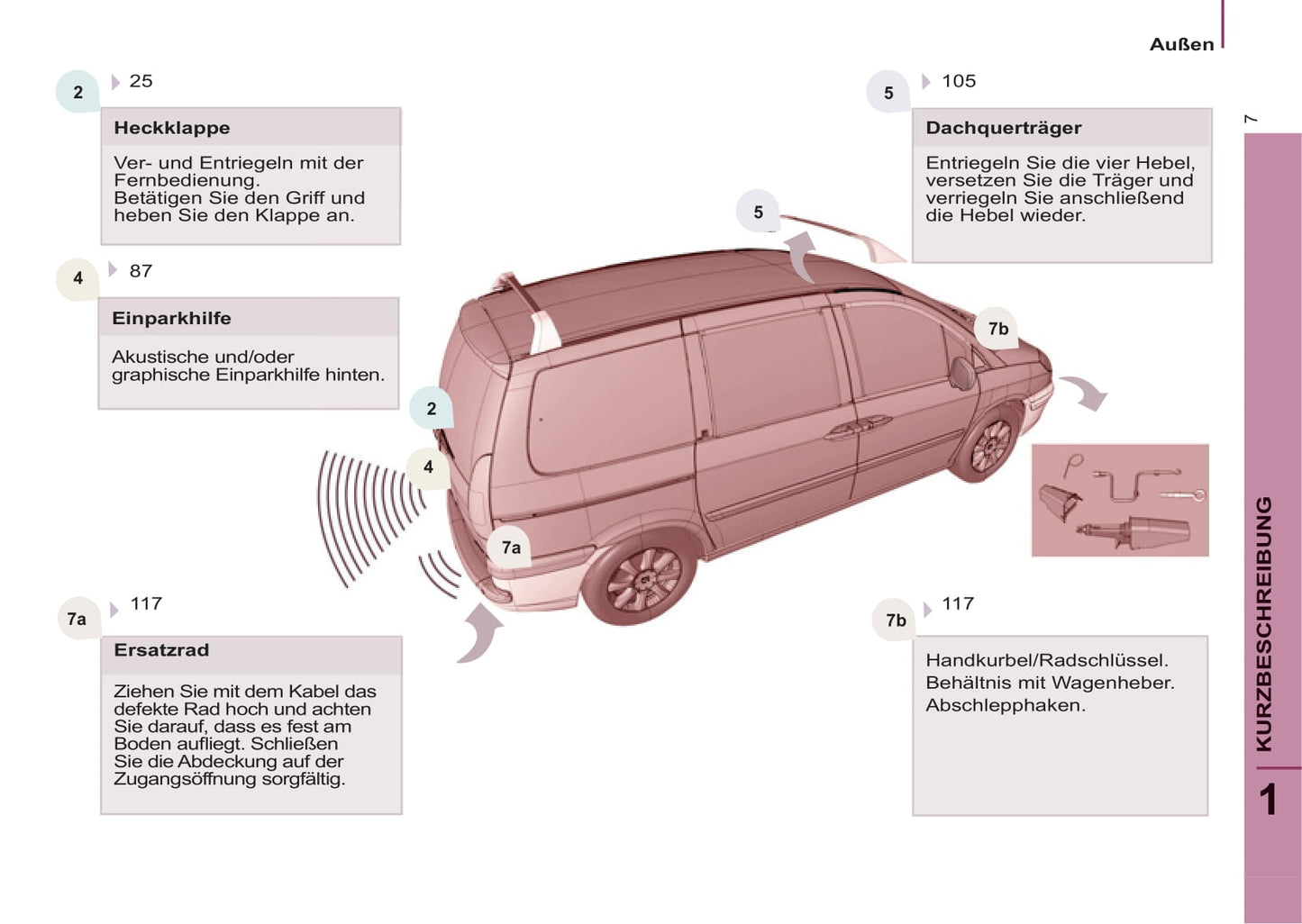 2013-2014 Peugeot 807 Owner's Manual | German