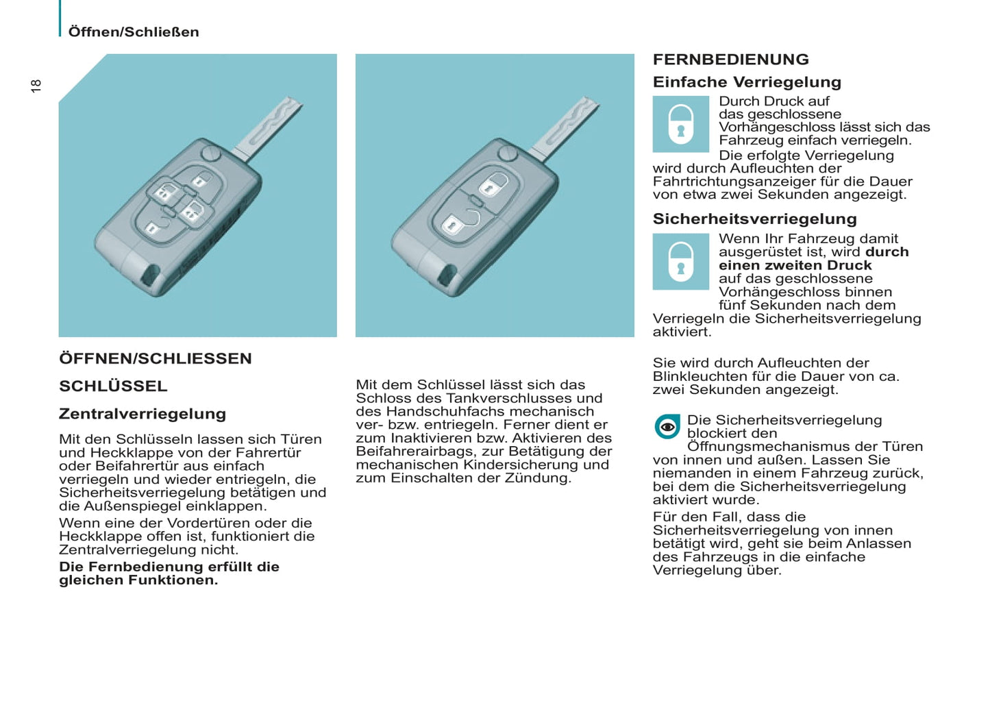 2013-2014 Peugeot 807 Owner's Manual | German