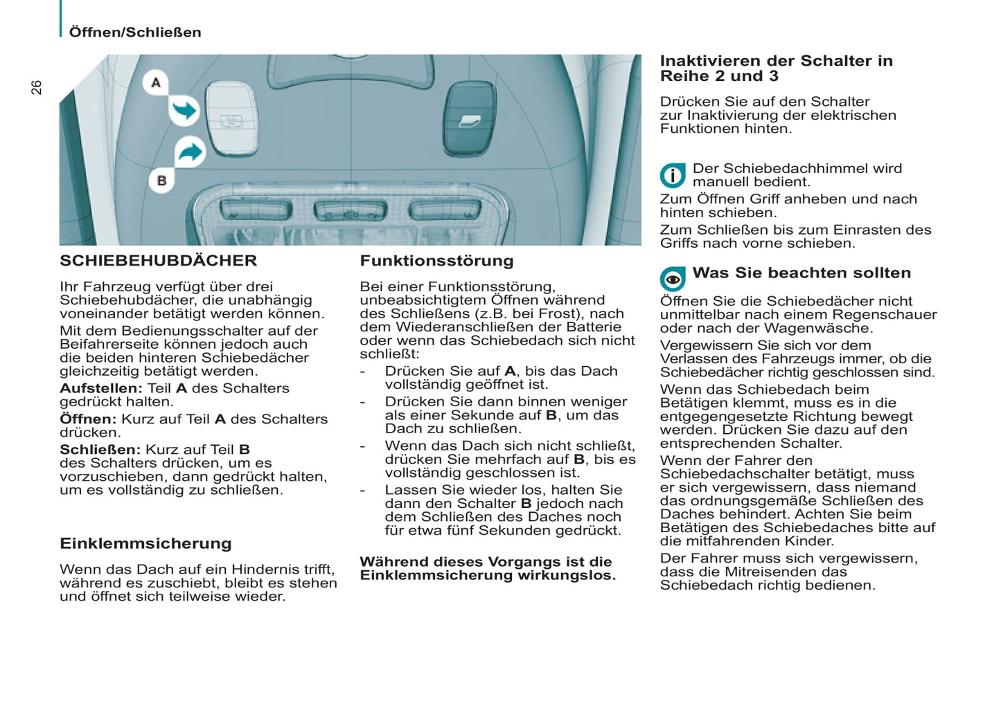 2013-2014 Peugeot 807 Owner's Manual | German