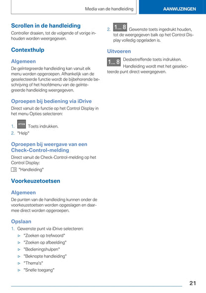 2020-2021 BMW X5 Owner's Manual | Dutch