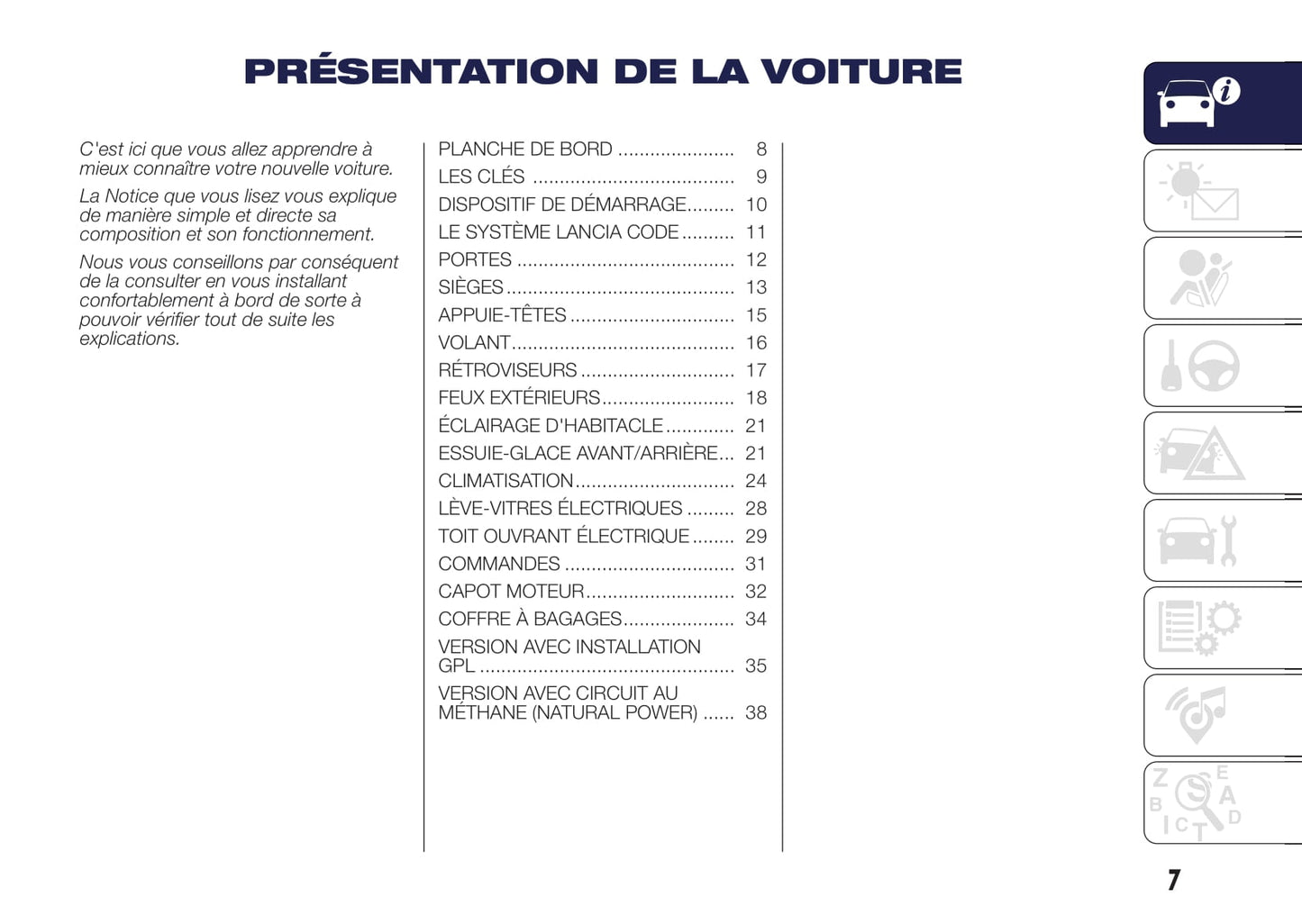 2015-2017 Lancia Ypsilon Gebruikershandleiding | Frans