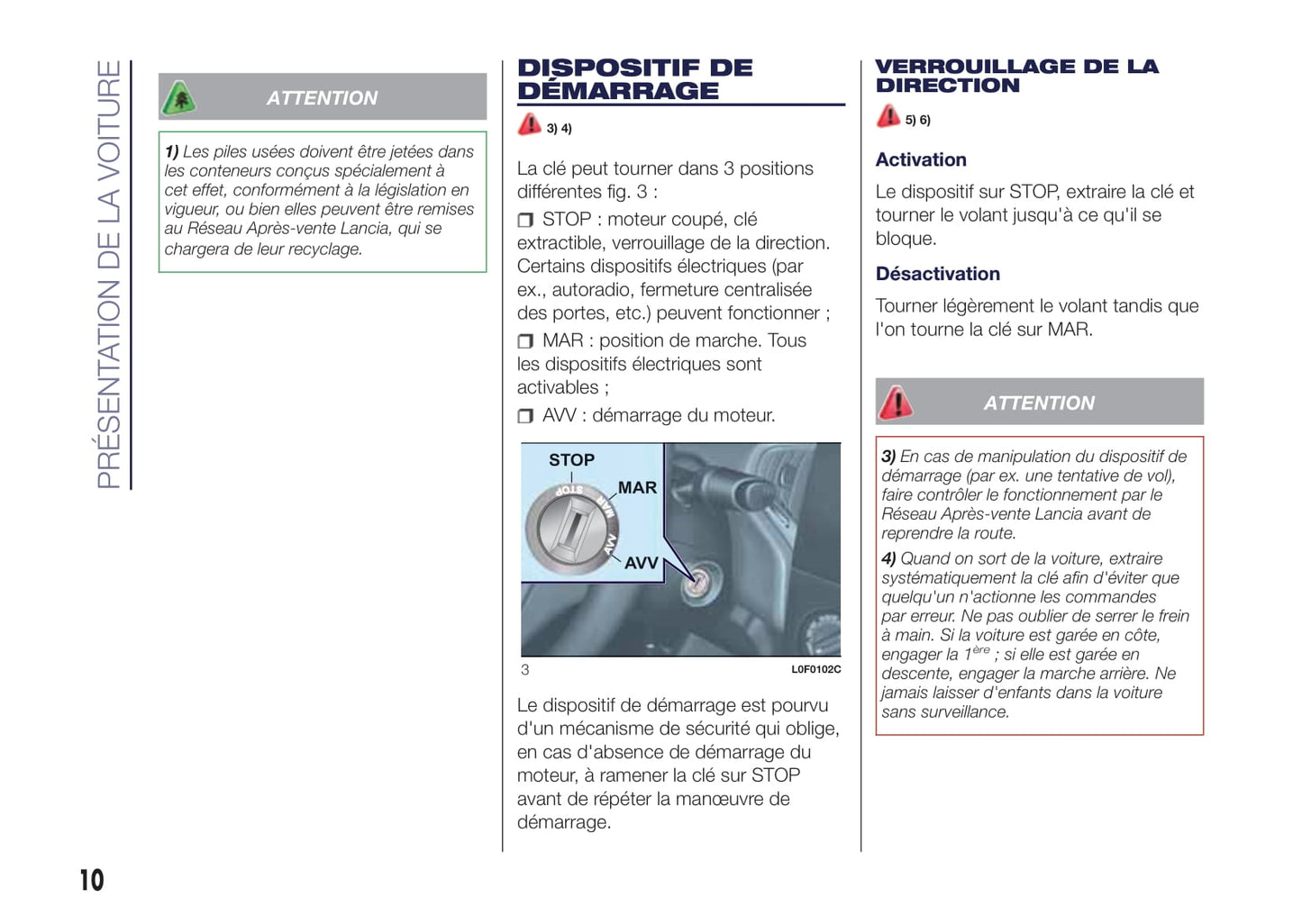 2015-2017 Lancia Ypsilon Owner's Manual | French