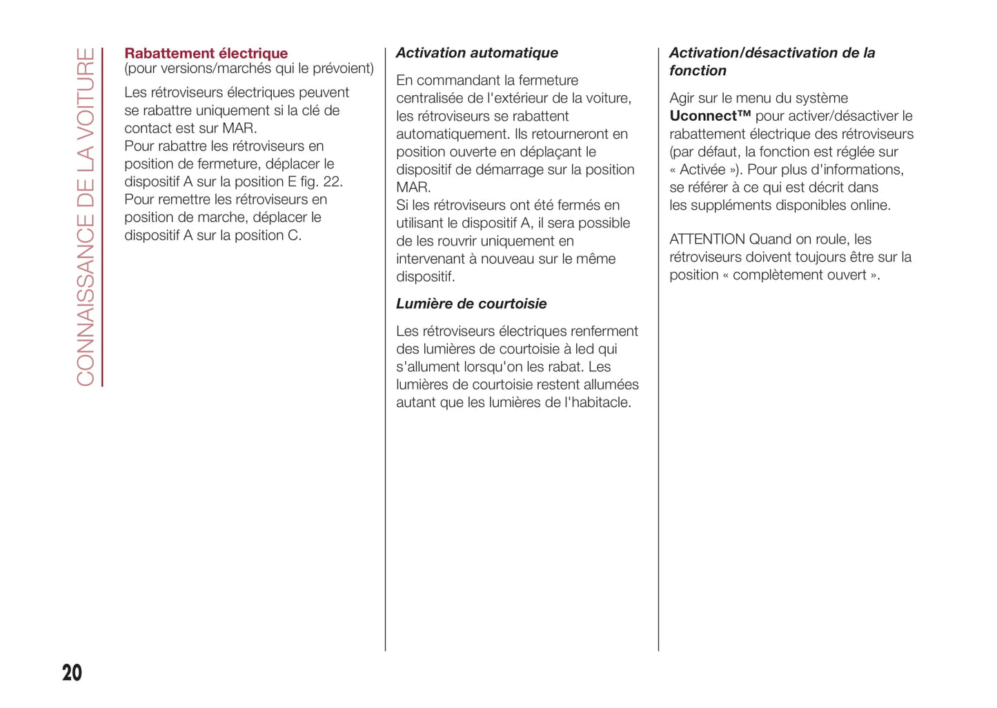 2012-2017 Fiat 500L Manuel du propriétaire | Français