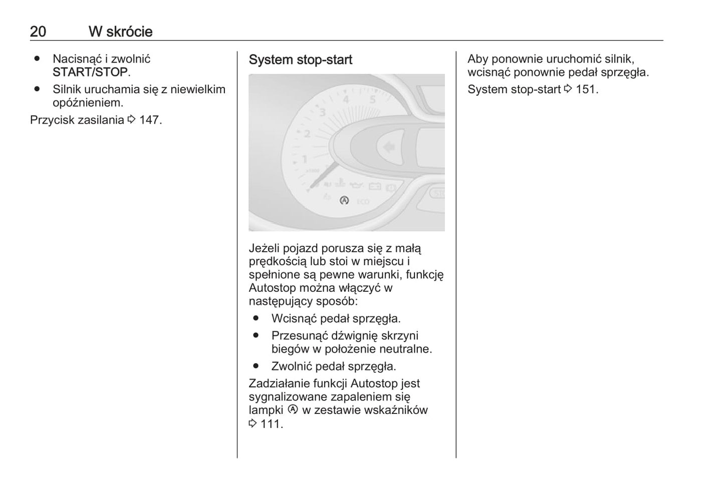 2019 Opel Vivaro Owner's Manual | Polish