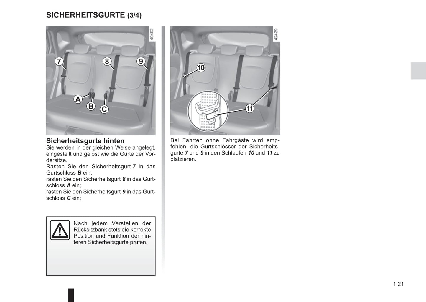 2017-2019 Renault Captur Owner's Manual | German