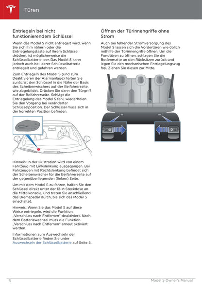 2016-2019 Tesla Model S Gebruikershandleiding | Duits