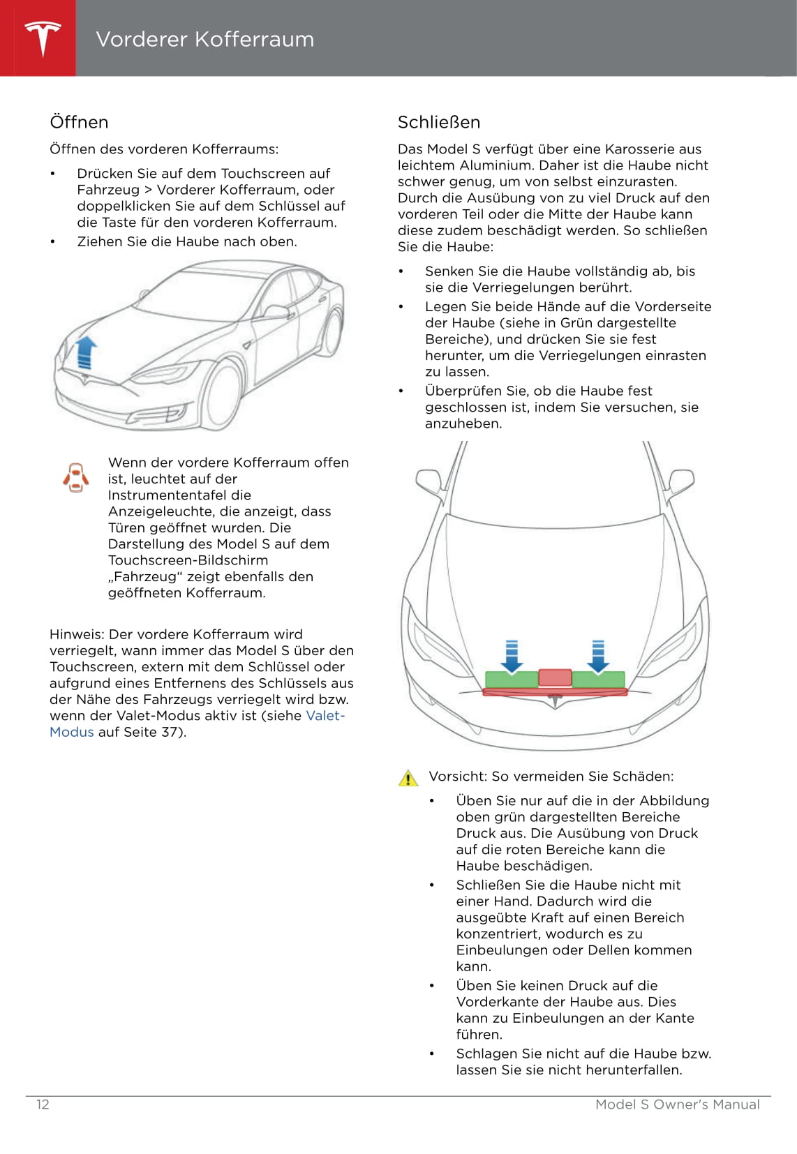 2016-2019 Tesla Model S Owner's Manual | German