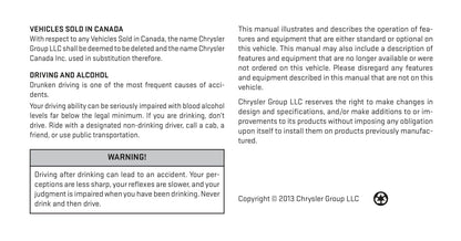 2014 Dodge Avenger Owner's Manual | French