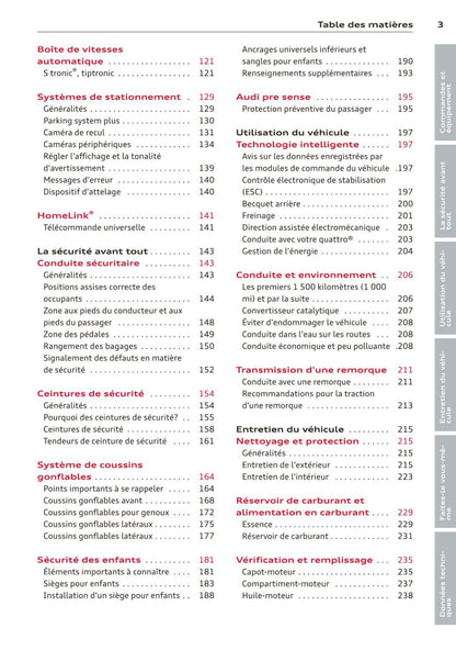 2010-2014 Audi A7/S7 Manuel du propriétaire | Français