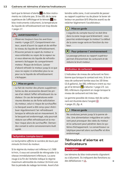 2010-2014 Audi A7/S7 Manuel du propriétaire | Français