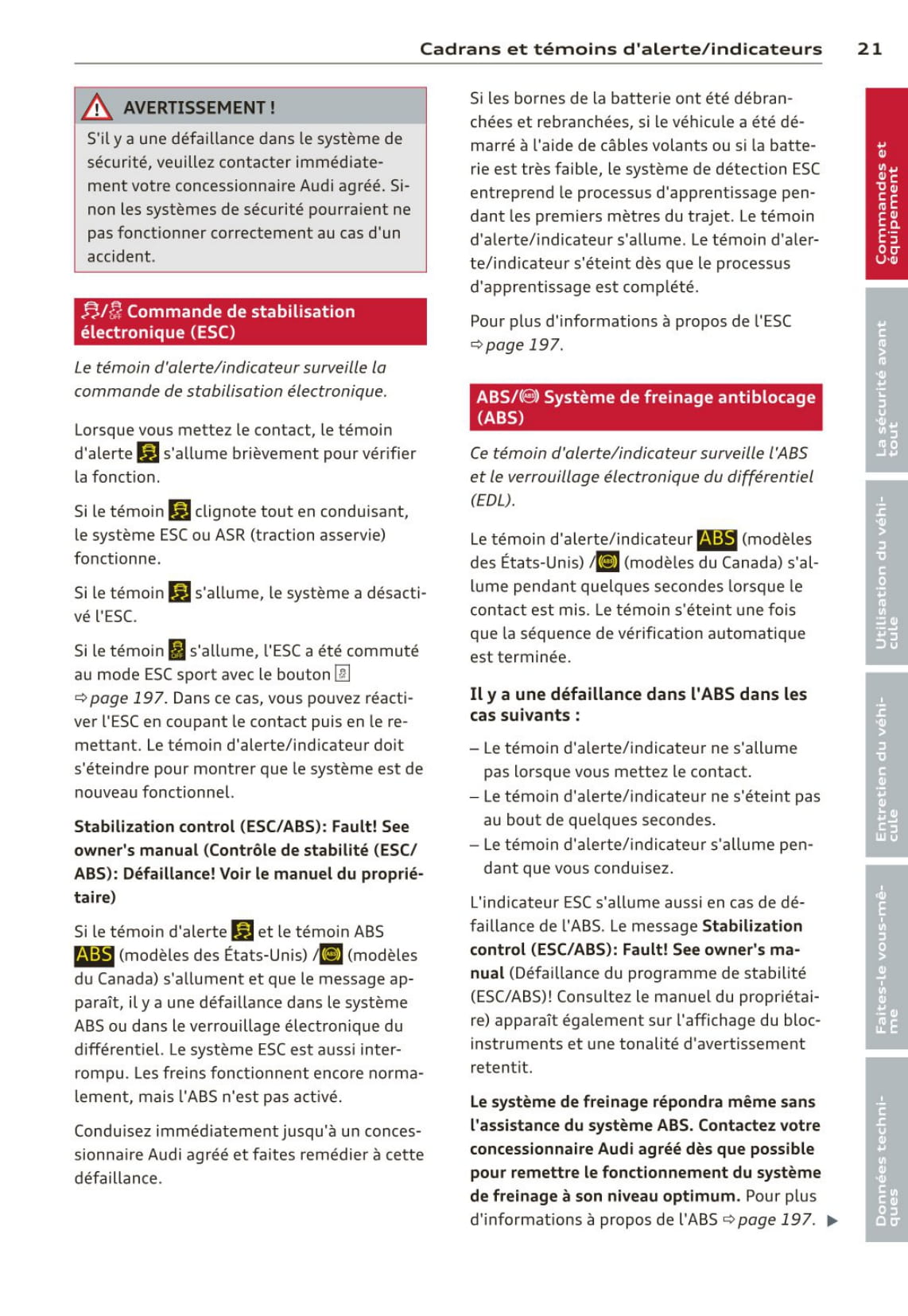 2010-2014 Audi A7/S7 Manuel du propriétaire | Français