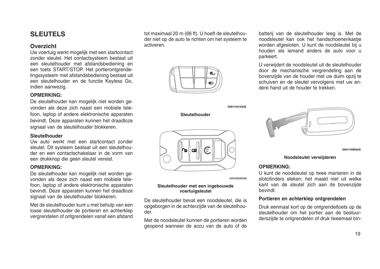 2015-2016 Jeep Compass Owner's Manual | Dutch