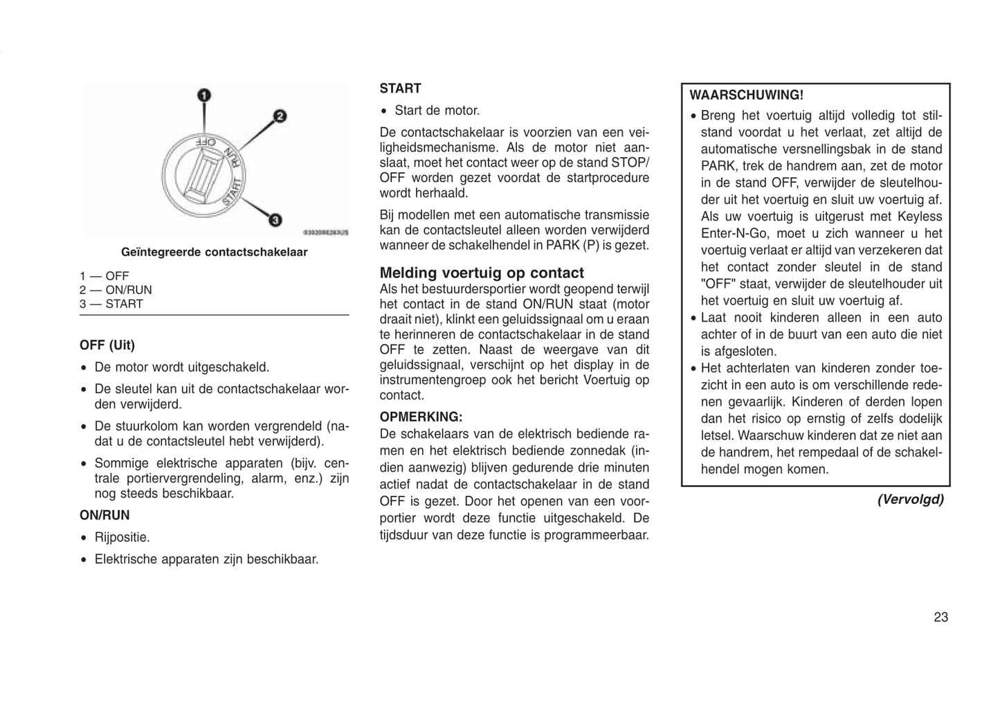 2015-2016 Jeep Compass Owner's Manual | Dutch