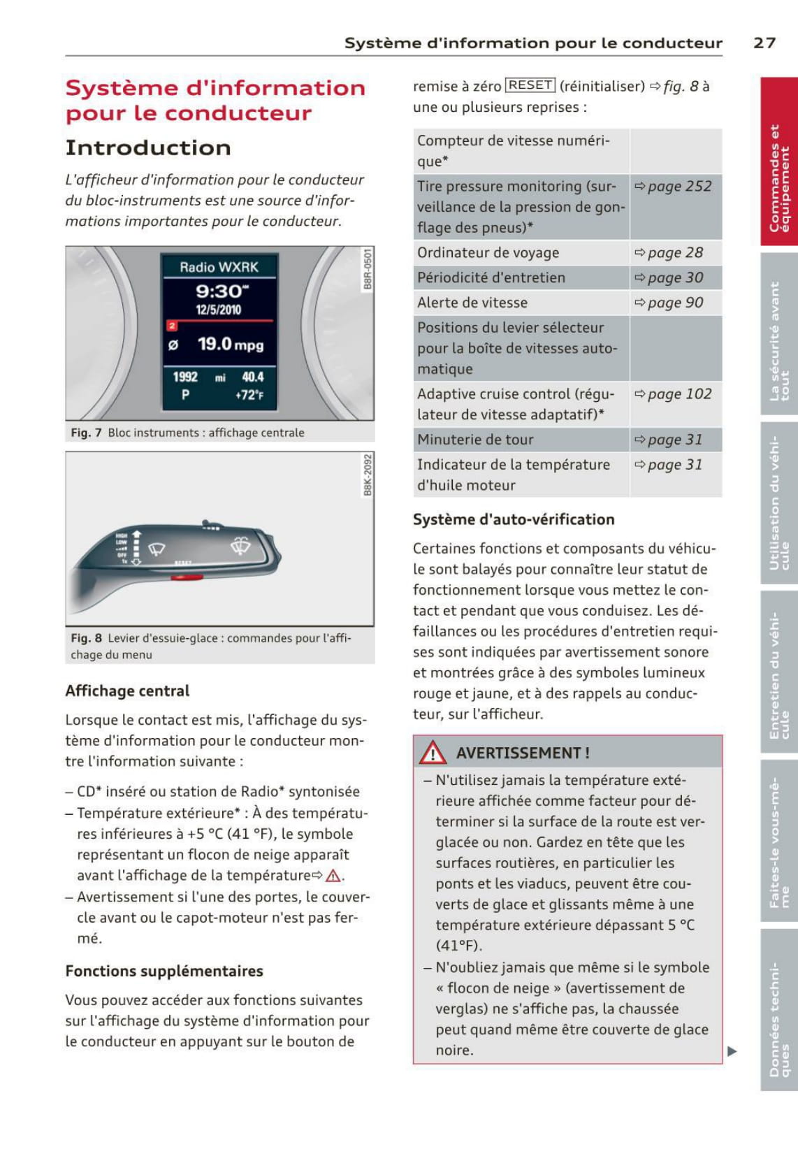 2012-2016 Audi RS5 Manuel du propriétaire | Français