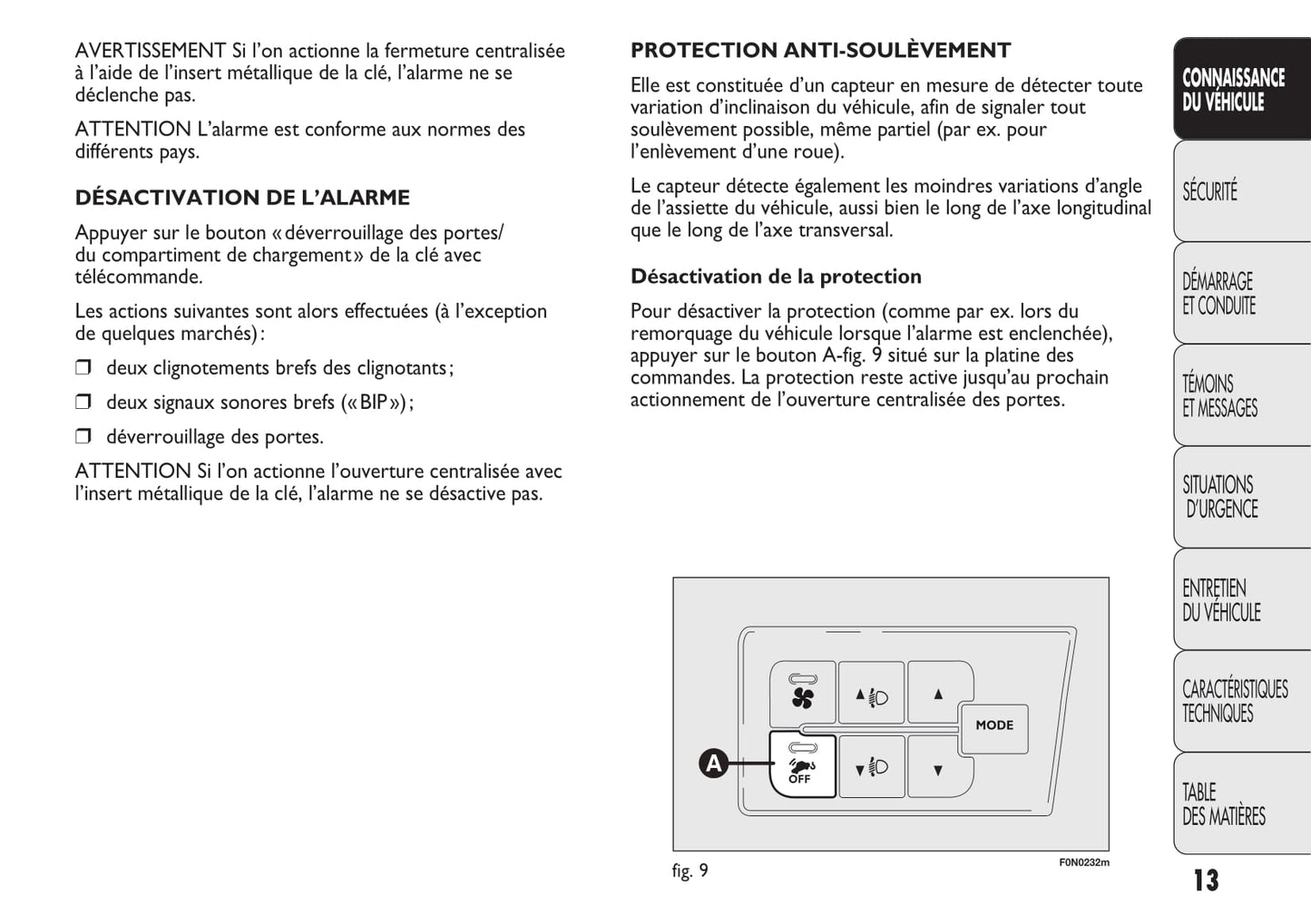 2006-2014 Fiat Ducato Euro 4 Manuel du propriétaire | Français