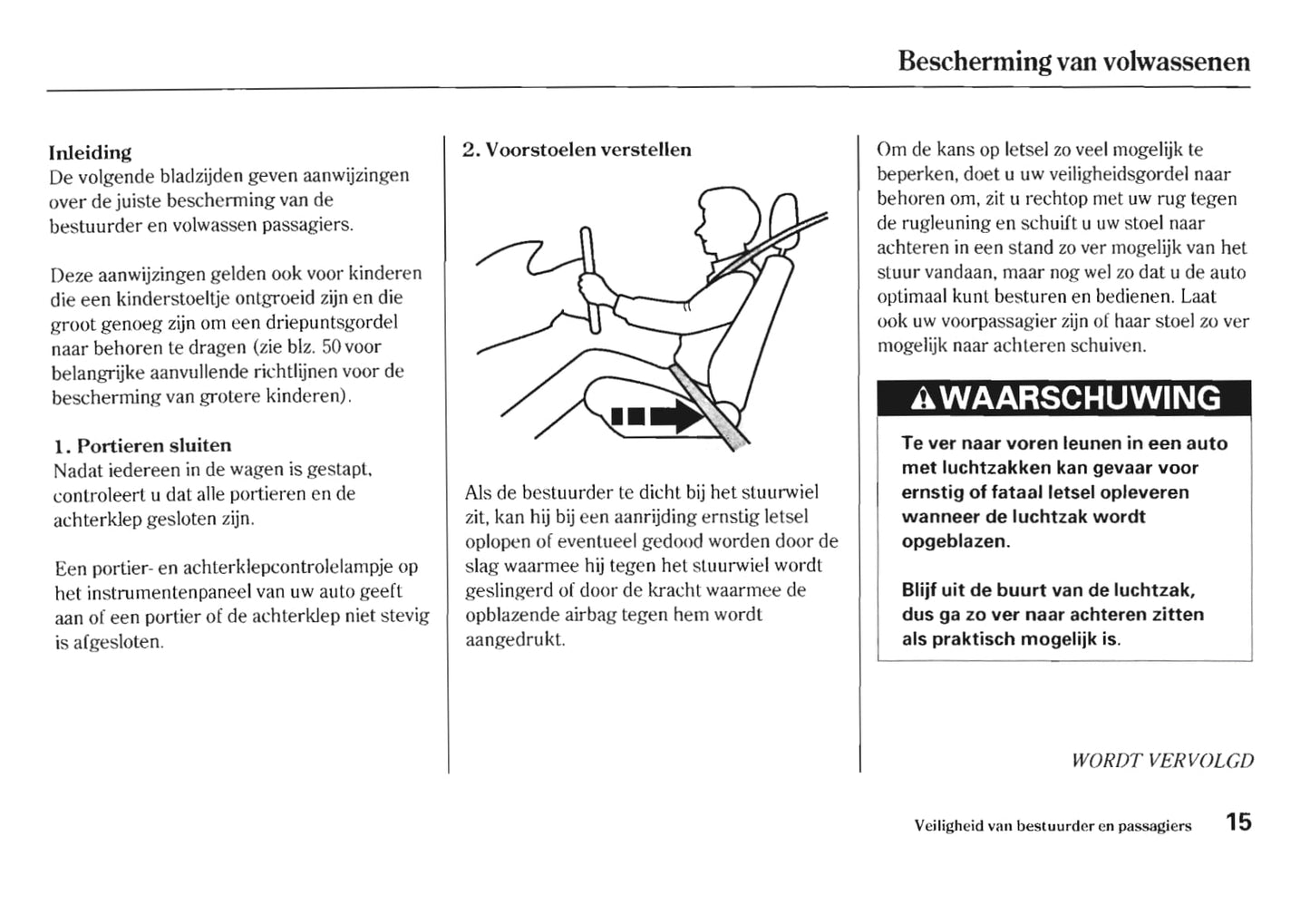 2005-2006 Honda HR-V Owner's Manual | Dutch