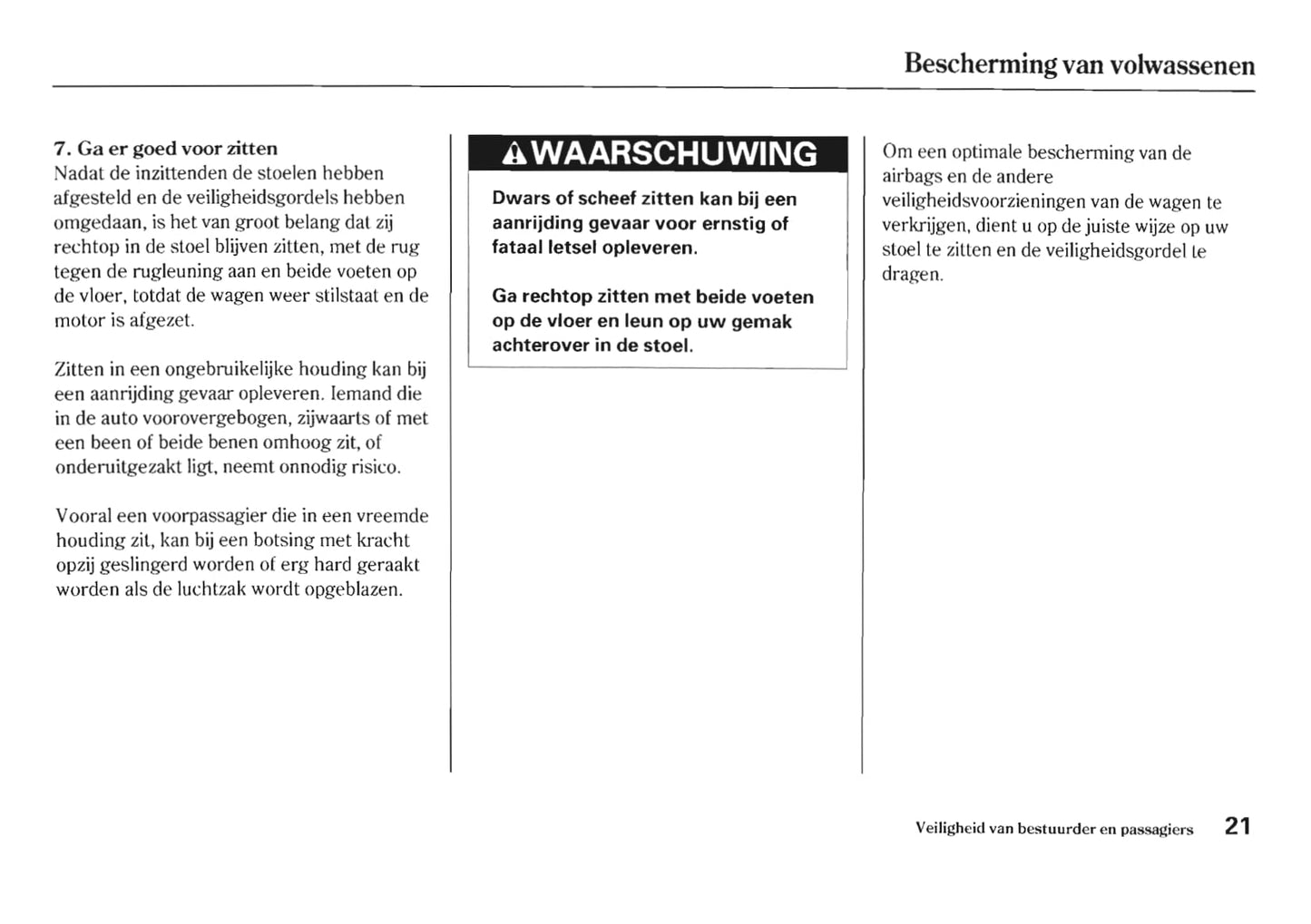 2005-2006 Honda HR-V Owner's Manual | Dutch