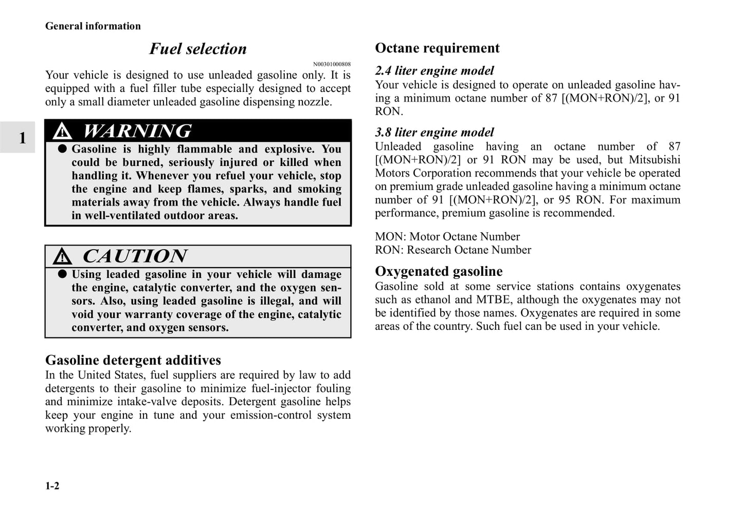 2006-2012 Mitsubishi Eclipse Owner's Manual | English