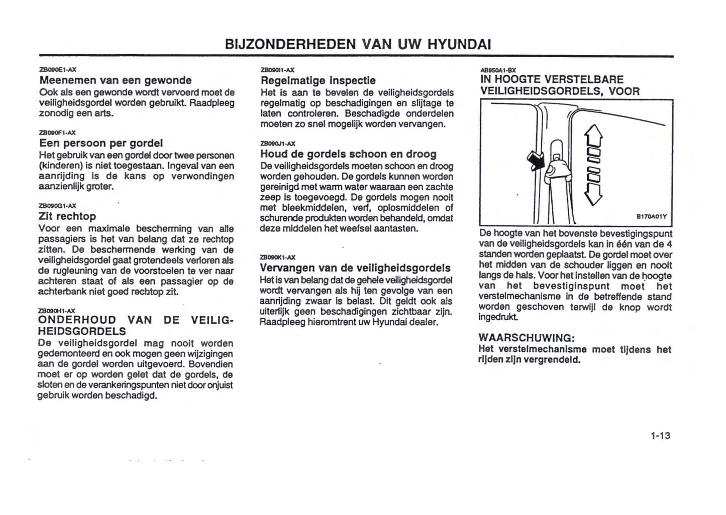 2000-2004 Hyundai Trajet Manuel du propriétaire | Néerlandais