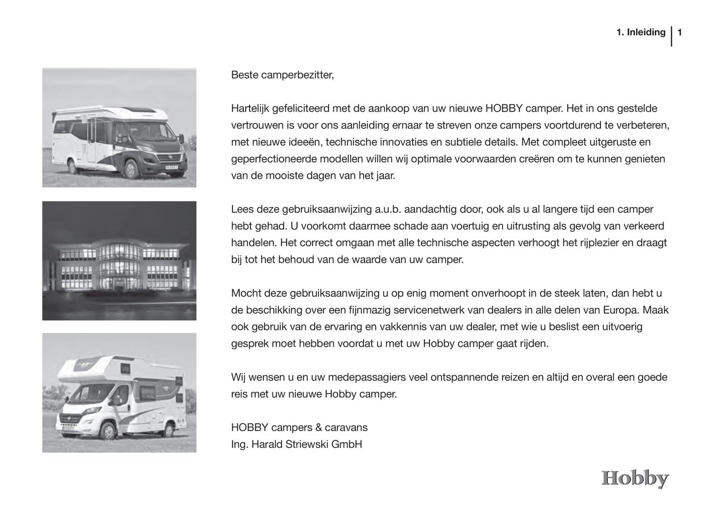 2015 Hobby Optima/Siesta Owner's Manual | Dutch