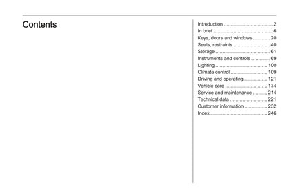 2019 Opel Crossland X Owner's Manual | English