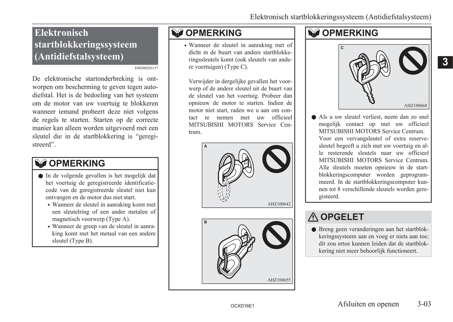 2008-2017 Mitsubishi Lancer Sportback Owner's Manual | Dutch