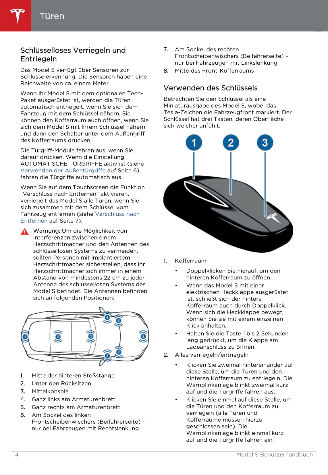 2013-2016 Tesla Model S Gebruikershandleiding | Duits