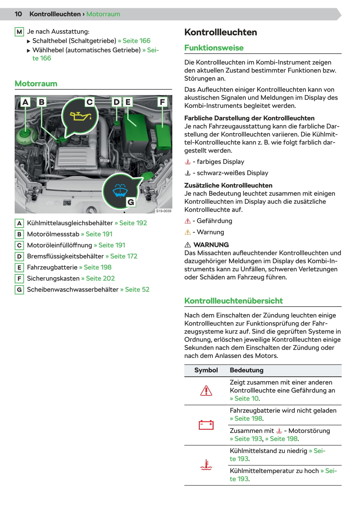 2019-2020 Skoda Superb Owner's Manual | German