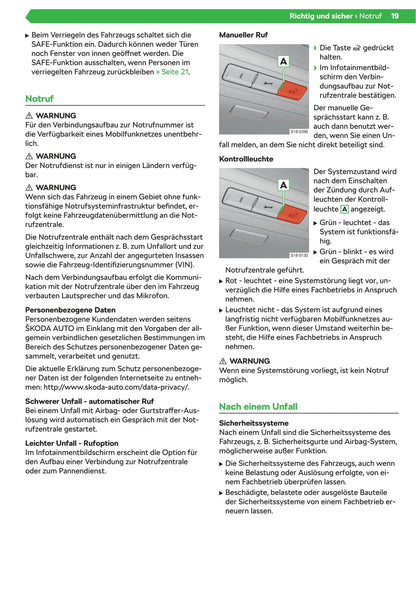 2019-2020 Skoda Superb Owner's Manual | German