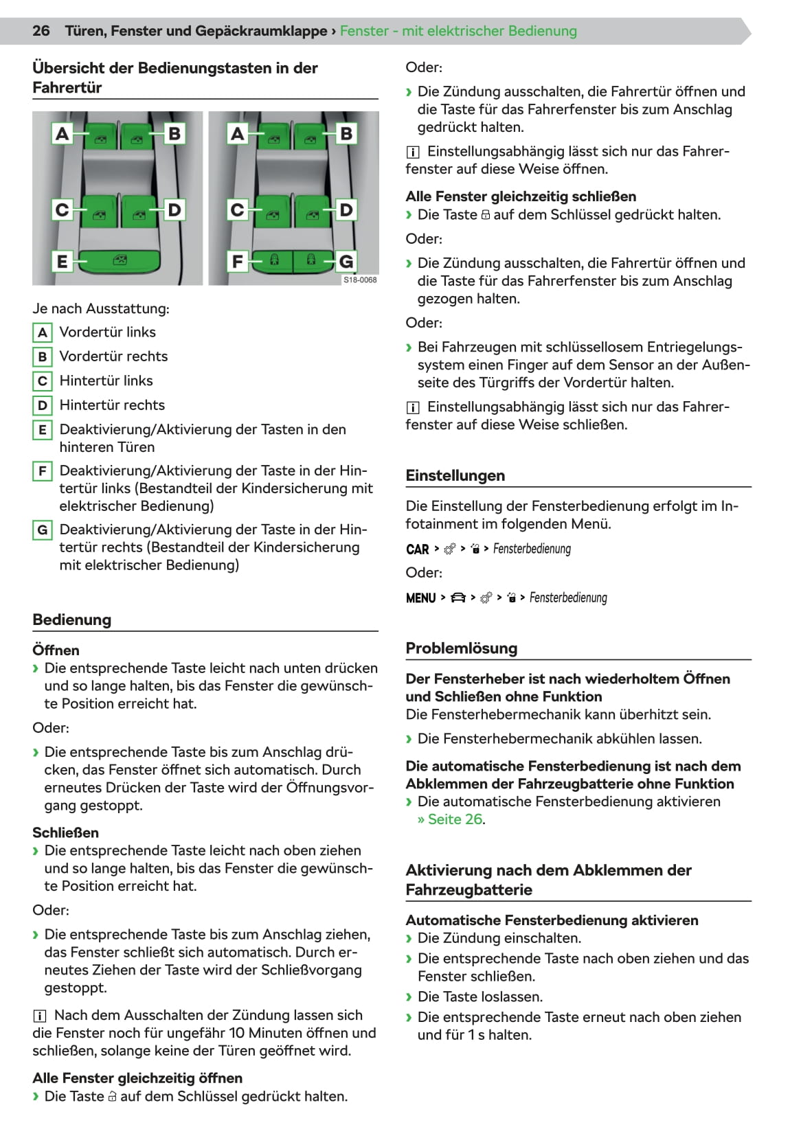 2019-2020 Skoda Superb Owner's Manual | German