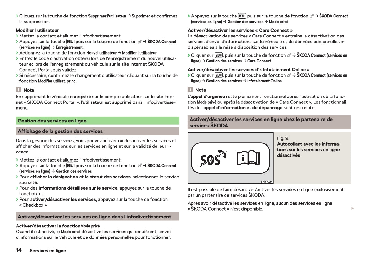 2018-2019 Skoda Rapid Owner's Manual | French