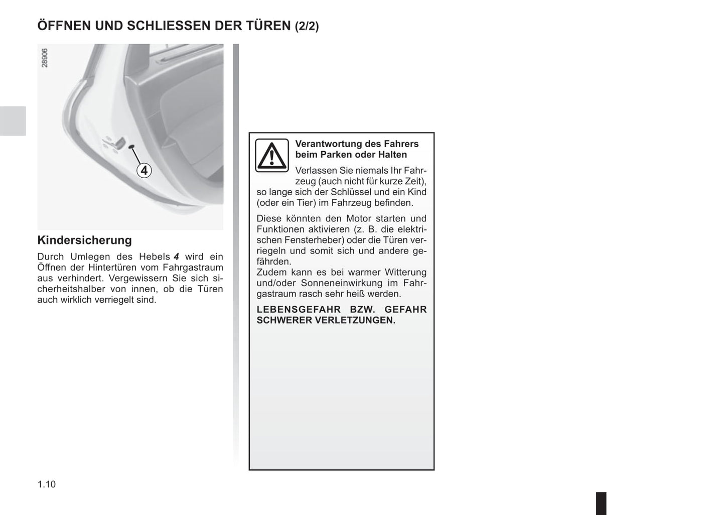 2015-2016 Renault Scénic/Grand Scénic Owner's Manual | German