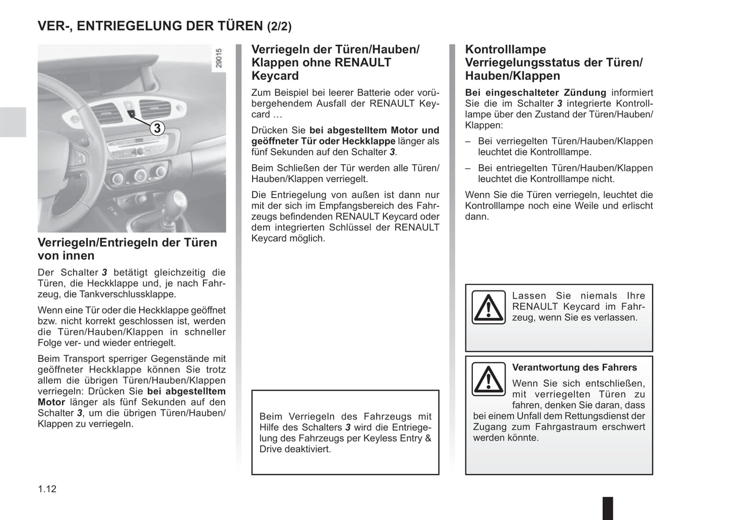 2013-2016 Renault Scenic Manuel du propriétaire | Allemand