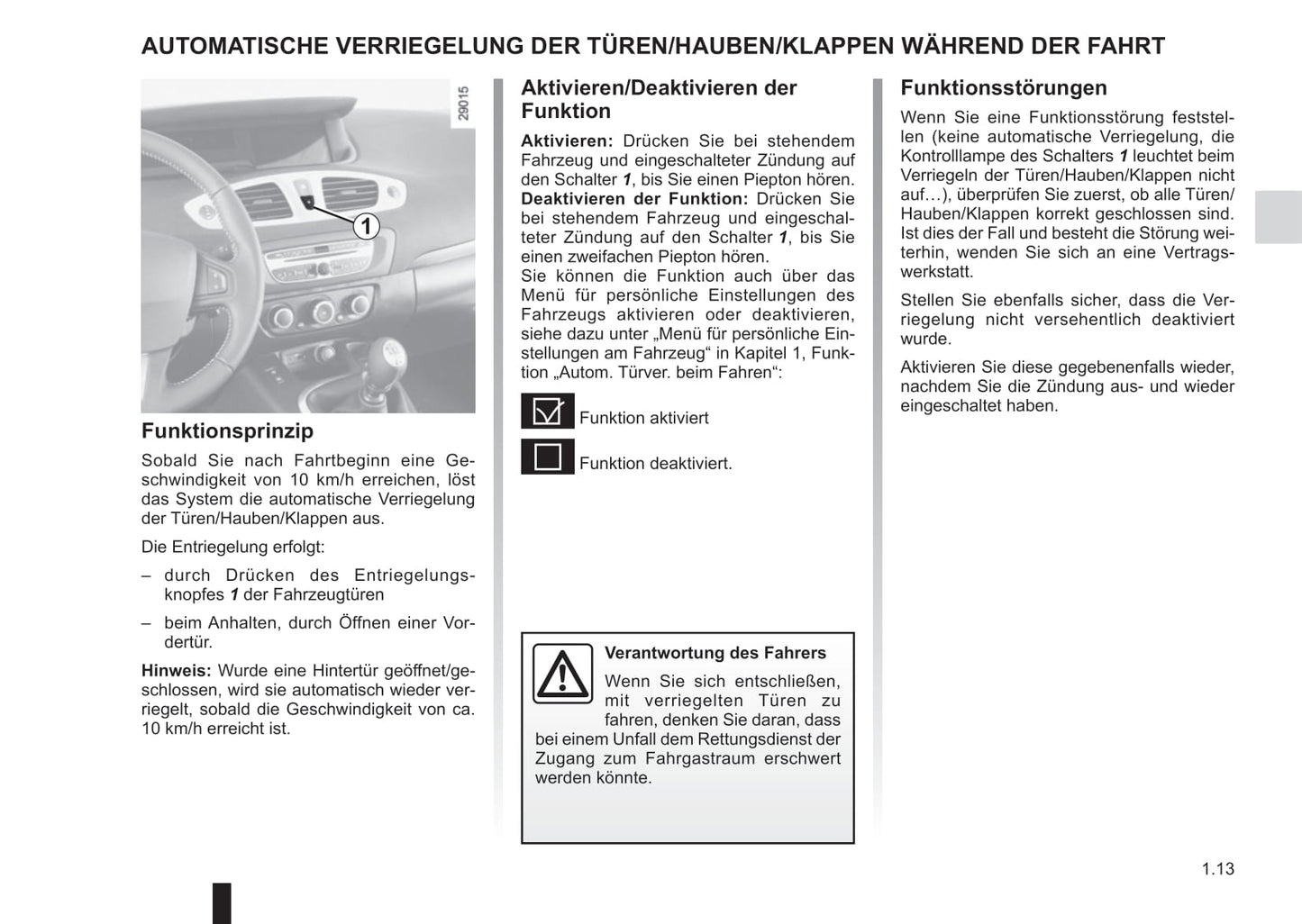 2015-2016 Renault Scénic/Grand Scénic Owner's Manual | German