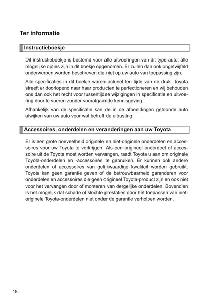 2009-2010 Toyota Urban Cruiser Gebruikershandleiding | Nederlands