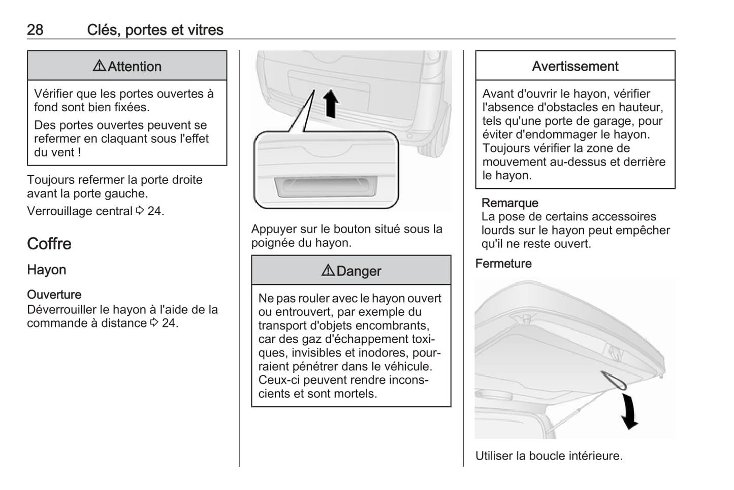 2017 Opel Combo Owner's Manual | French