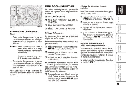 2010-2011 Fiat Idea Gebruikershandleiding | Frans