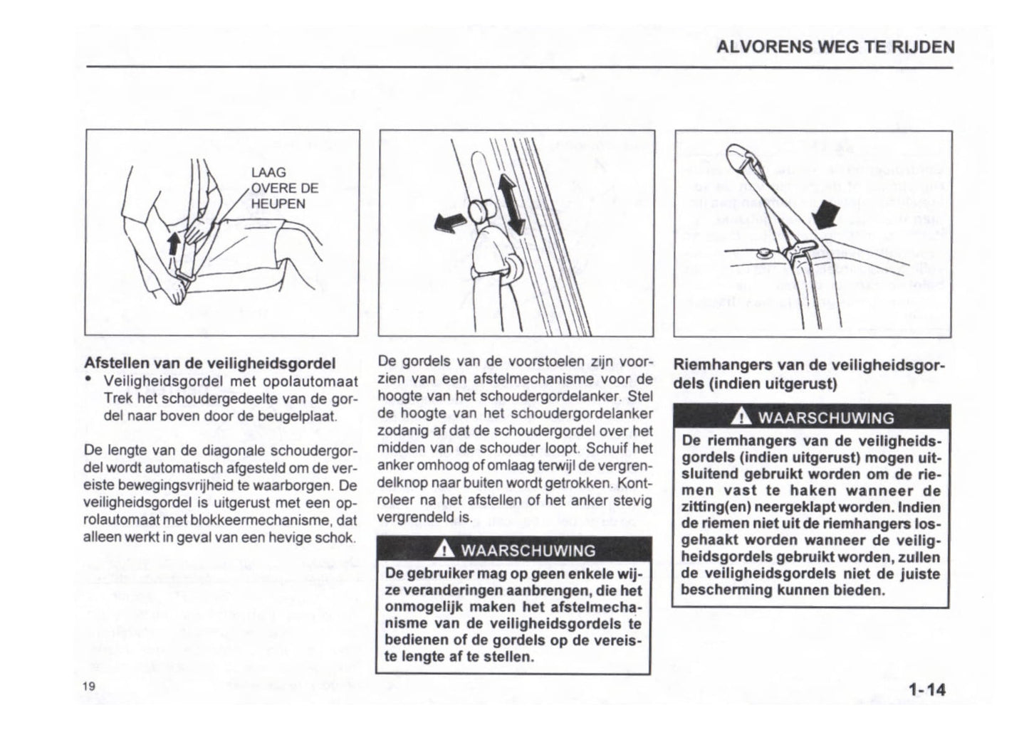 1999-2000 Subaru Justy Gebruikershandleiding | Nederlands