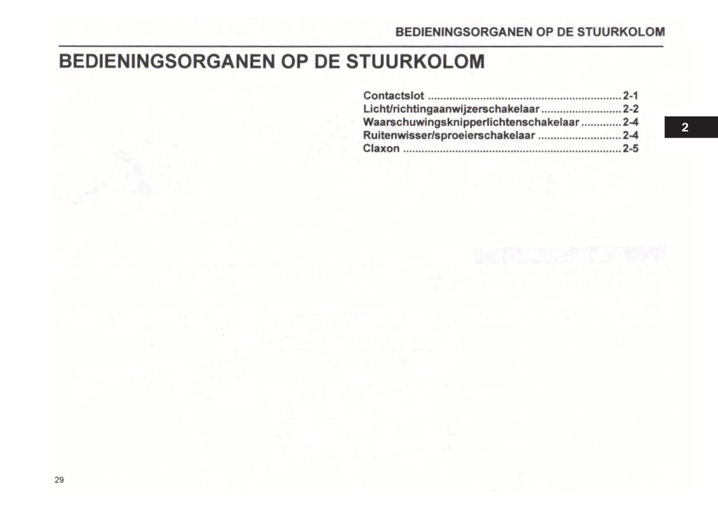 1999-2000 Subaru Justy Gebruikershandleiding | Nederlands