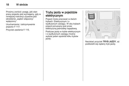 2012-2013 Opel Ampera Owner's Manual | Polish